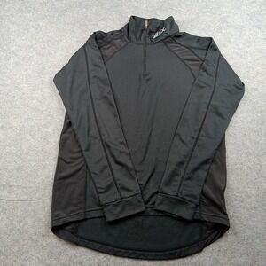 Swix Pullover Mens Large Black Quarter Zip Base Layer Athletic Performance Top